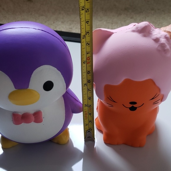 NEW COND! squishy set Cat/ Penguin - Picture 5 of 6